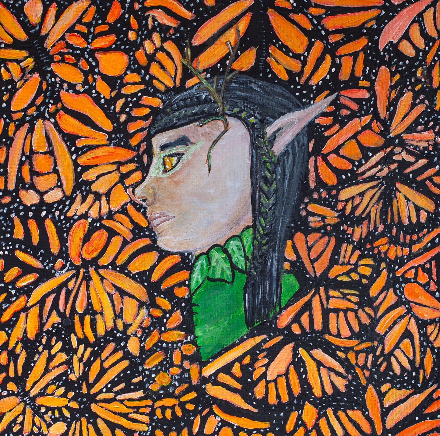 Monarch Fae Member of the Gentry - Giclee Art Print