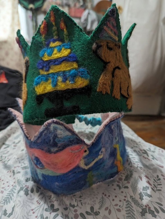 needle felted crowns
crown
custom crown
whimsical crowns
needle felted
