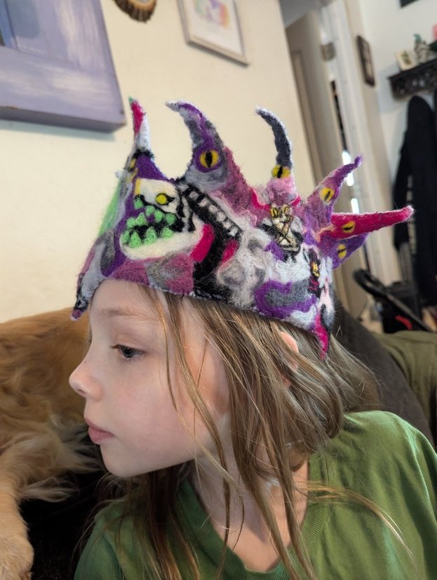Custom Needle Felted Crown