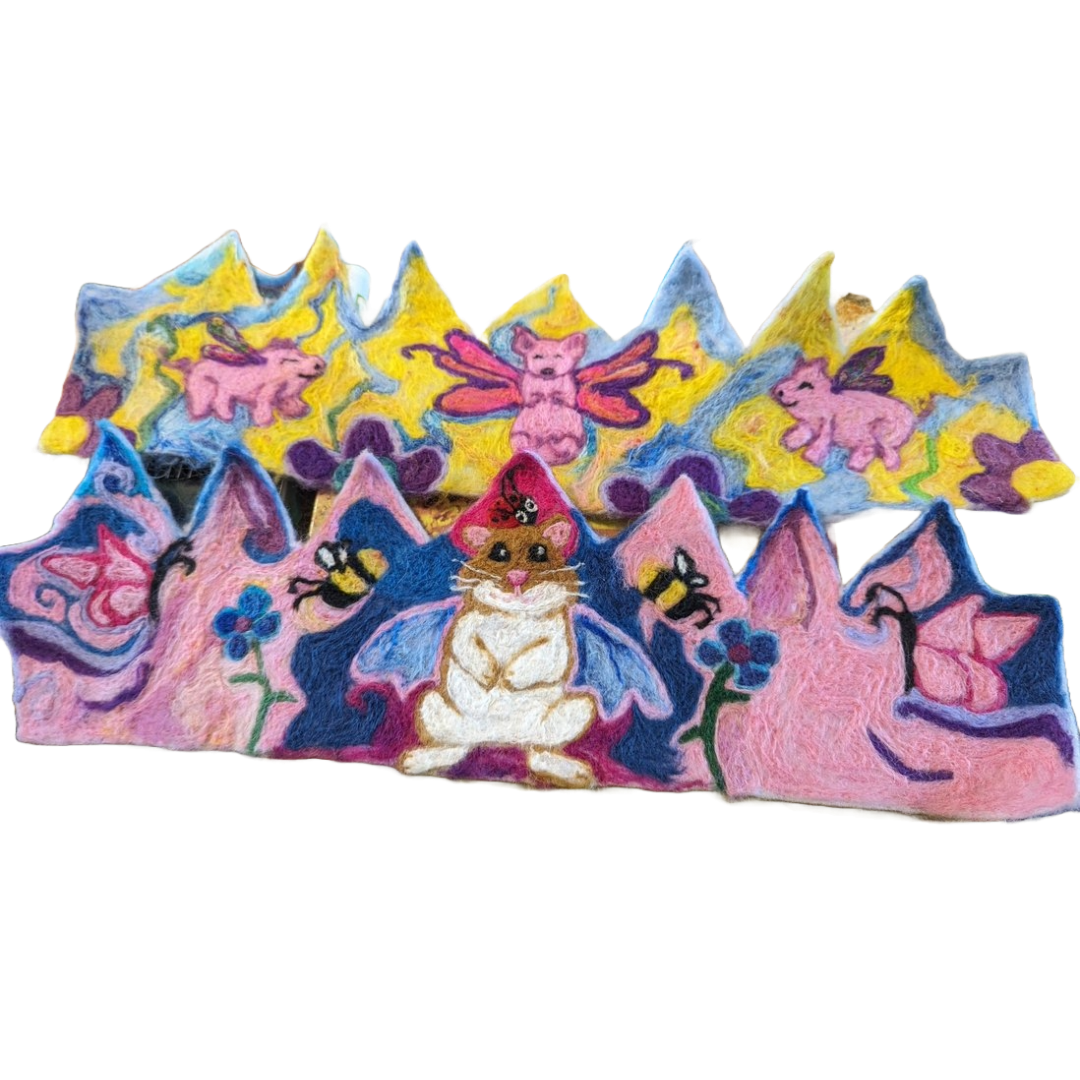Custom Needle Felted Crown