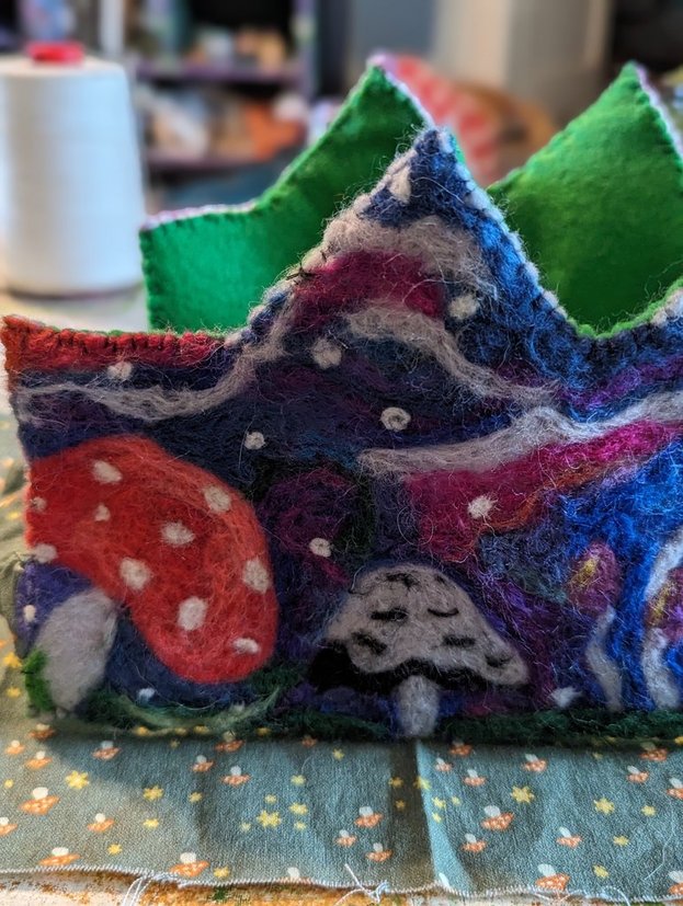 Custom Needle Felted Crown