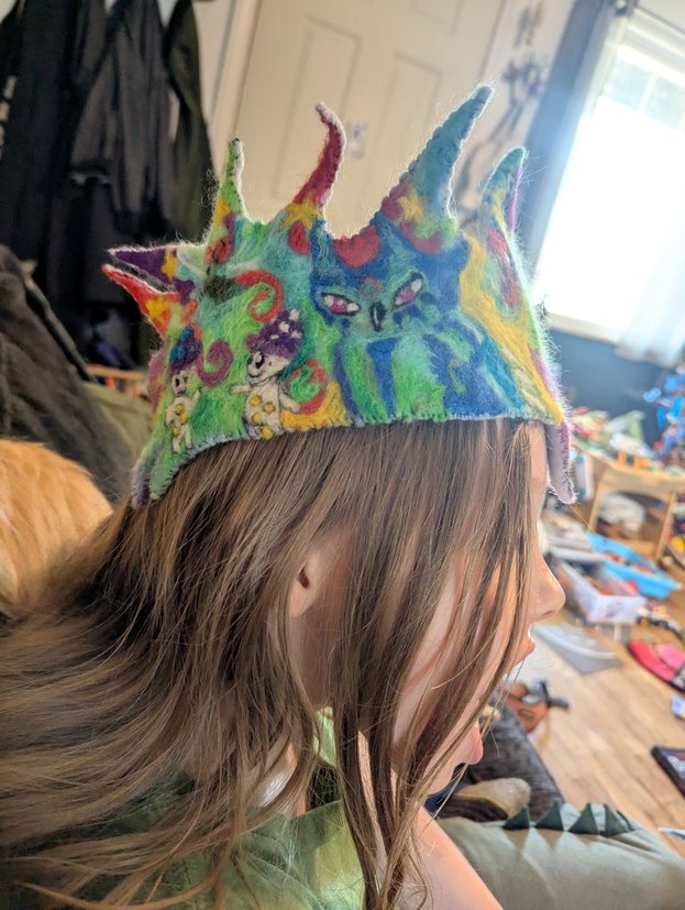 Custom Needle Felted Crown