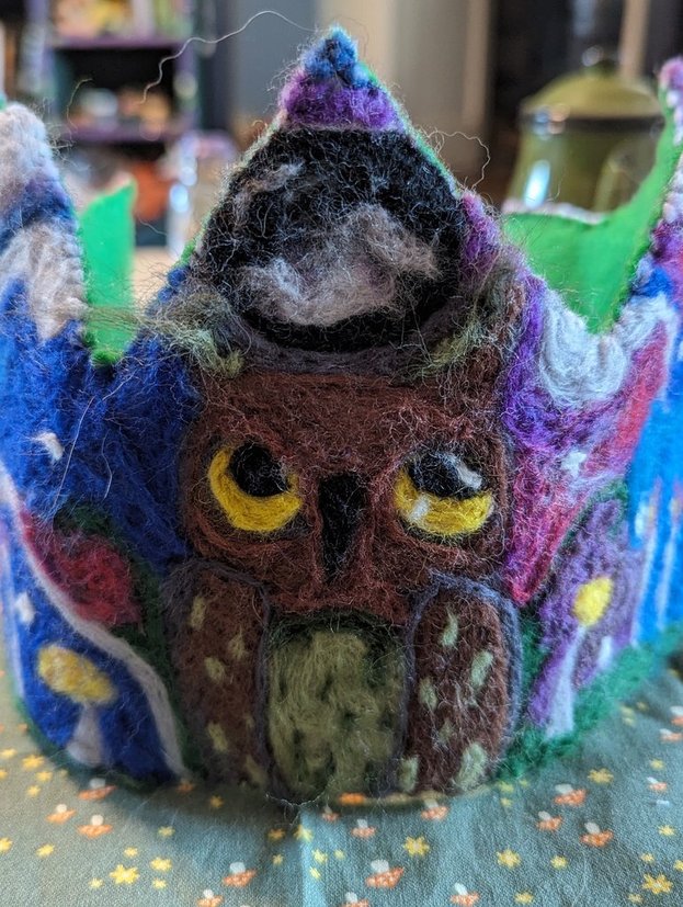 Custom Needle Felted Crown